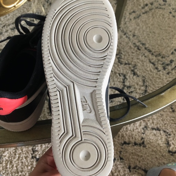 Black Nike Air Forces Size 4Y - Picture 6 of 7